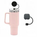 Silicone Straw Cover with Strap - 2