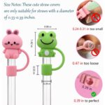 Dust Protection Aesthetic Accessory Personalization Silicone Straw Cover - 1