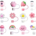 Dust Protection Aesthetic Accessory Personalization Silicone Straw Cover