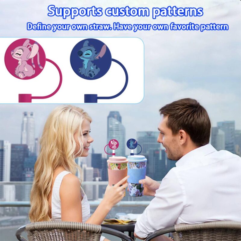 Dustproof Silicone Straw Topper Cover - 9