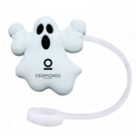 Halloween Ghost Silicone Straw Topper