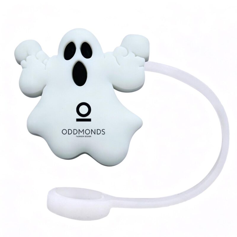 Halloween Ghost Silicone Straw Topper
