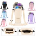 40 Oz Tumbler Neoprene Carrier With Adjustable Shoulder Strap And Straw Cover - 1
