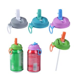 Aluminum Can Straw Cover Lid Splash Proof Cap