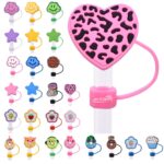 Cute Silicone Straw Topper Charms Set