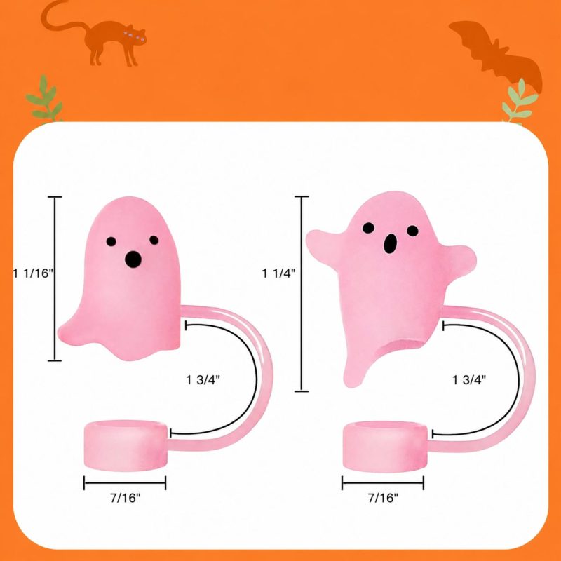 Halloween Ghost Straw Cover - 3