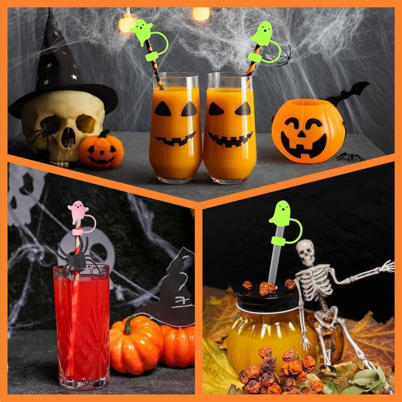 Halloween Ghost Straw Cover - 5