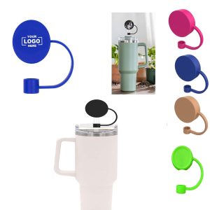 Silicone Straw Cover Cap For Tumbler Cup Spill Proof Reusable