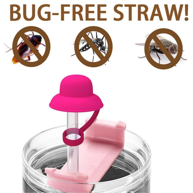 Silicone Straw Topper Cover - 2