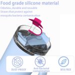 Silicone Straw Topper Cover - 5