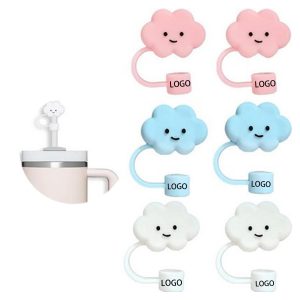 Cloud-Shaped Silicone Straw Cover - Food-Grade Dustproof Protector for 6-12mm Straws