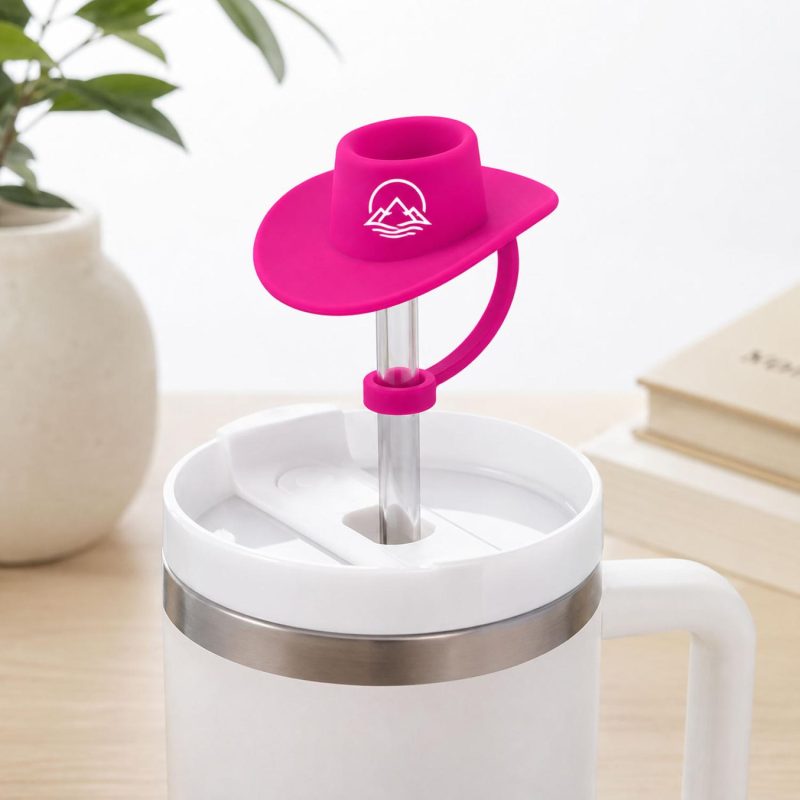 Cowboy Hat Silicone Straw Topper - 1