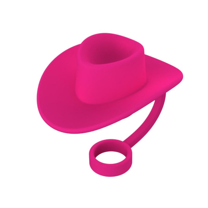 Cowboy Hat Silicone Straw Topper - 4