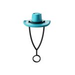 Cowboy Hat Silicone Straw Topper - 1