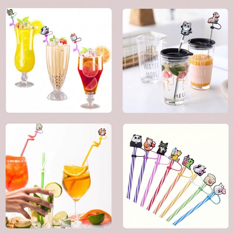 Customizable PVC Straw Topper - 1
