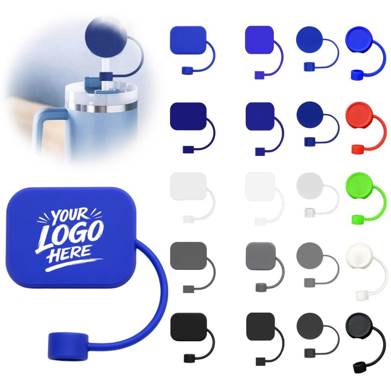 Silicone Straw Cover Cap Dust Guard With Multiple Shape Opti