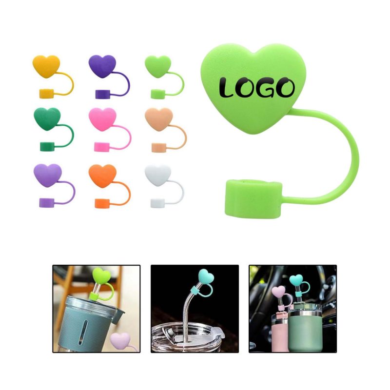 3D Heart Straw Cover