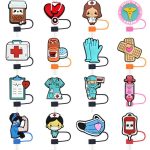 Novelty Straw Cover With Character Shape And Attached Loop - 3