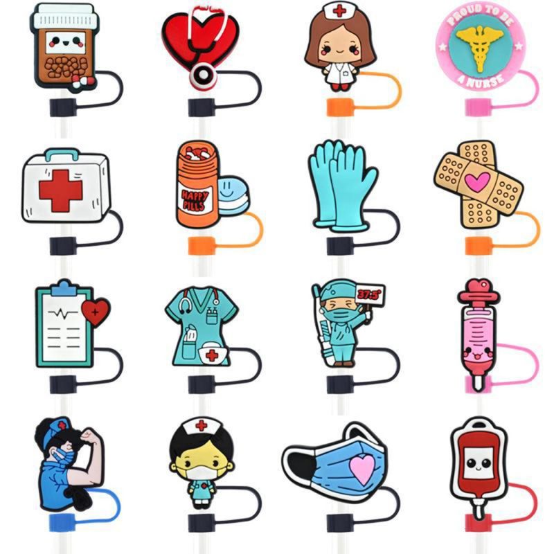 Novelty Straw Cover With Character Shape And Attached Loop - 3
