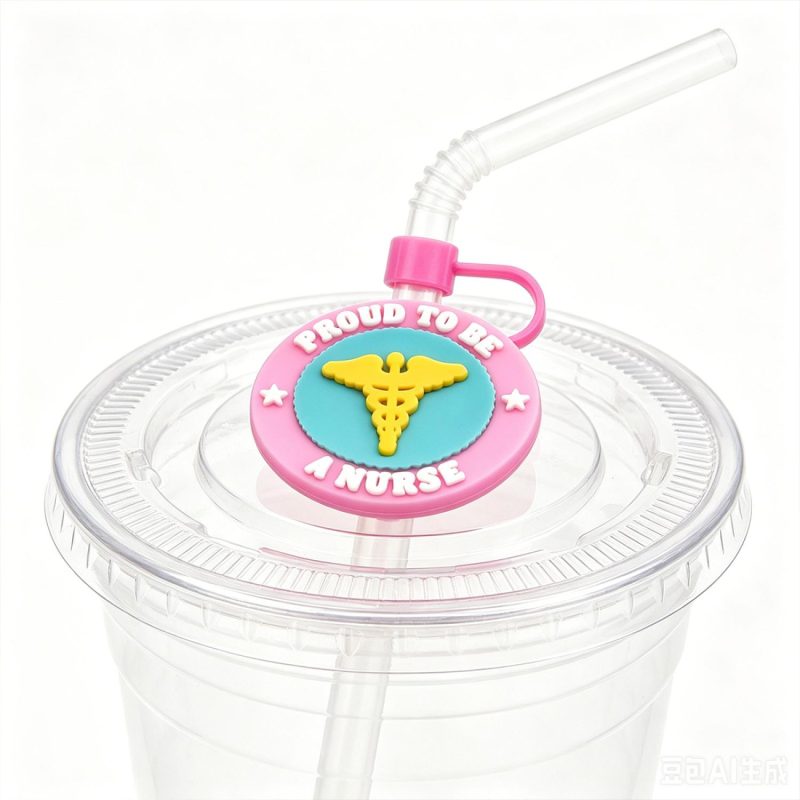Novelty Straw Cover With Character Shape And Attached Loop - 5