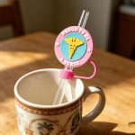 Novelty Straw Cover With Character Shape And Attached Loop - 6