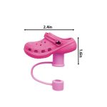Novelty Straw Cover With Shoe Shape And Attached Loop - 2