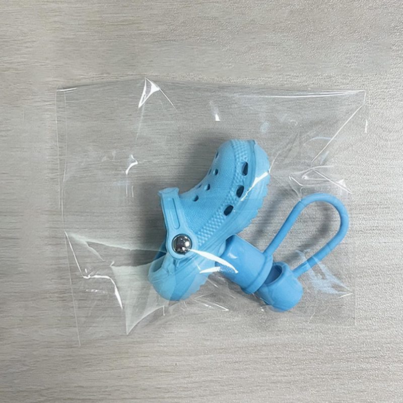 Novelty Straw Cover With Shoe Shape And Attached Loop - 5
