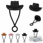 Silicone Cowboy Hat Straw Cover Tumbler Lid Imprintable Beverage Promotion