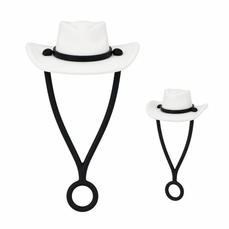 Silicone Cowboy Hat Straw Cover Tumbler Lid Imprintable Beverage Promotion - 7