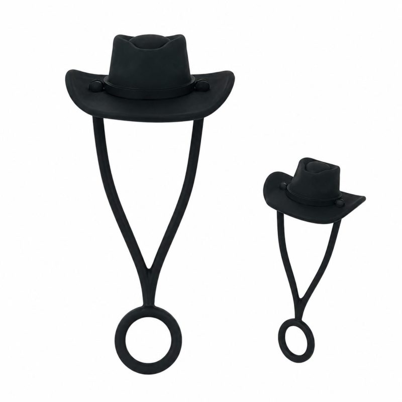 Silicone Cowboy Hat Straw Cover Tumbler Lid Imprintable Beverage Promotion - 8