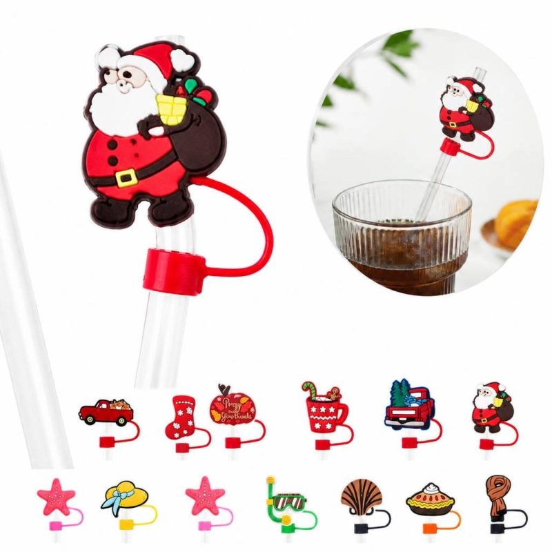 Silicone Straw Cover Cap for Standard Drinking Straws - 1