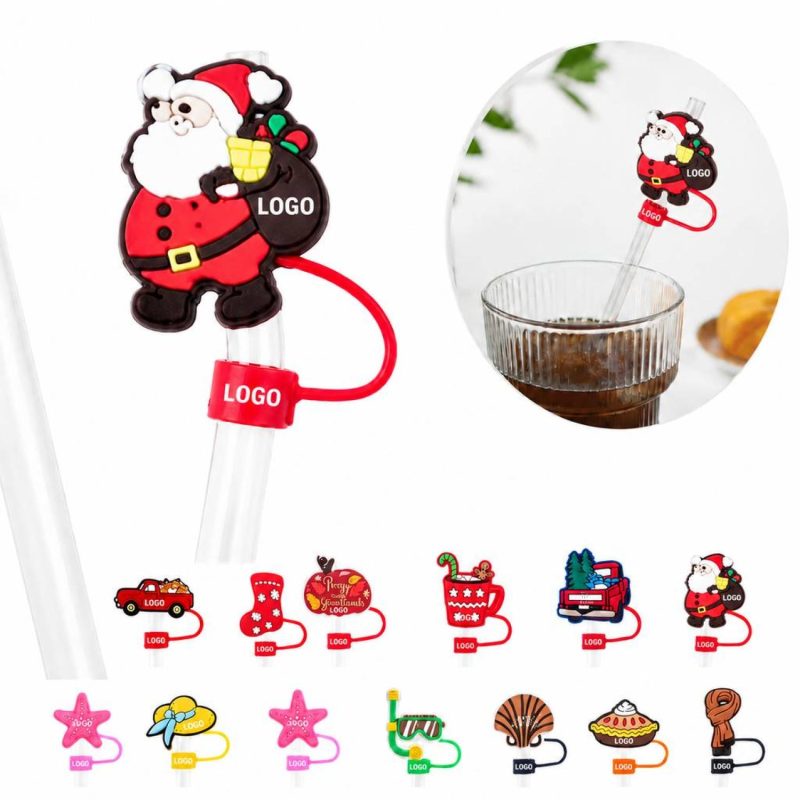 Silicone Straw Cover Cap for Standard Drinking Straws