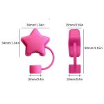 Star Silicone Straw Topper - 1