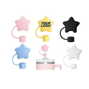 Star Silicone Straw Topper