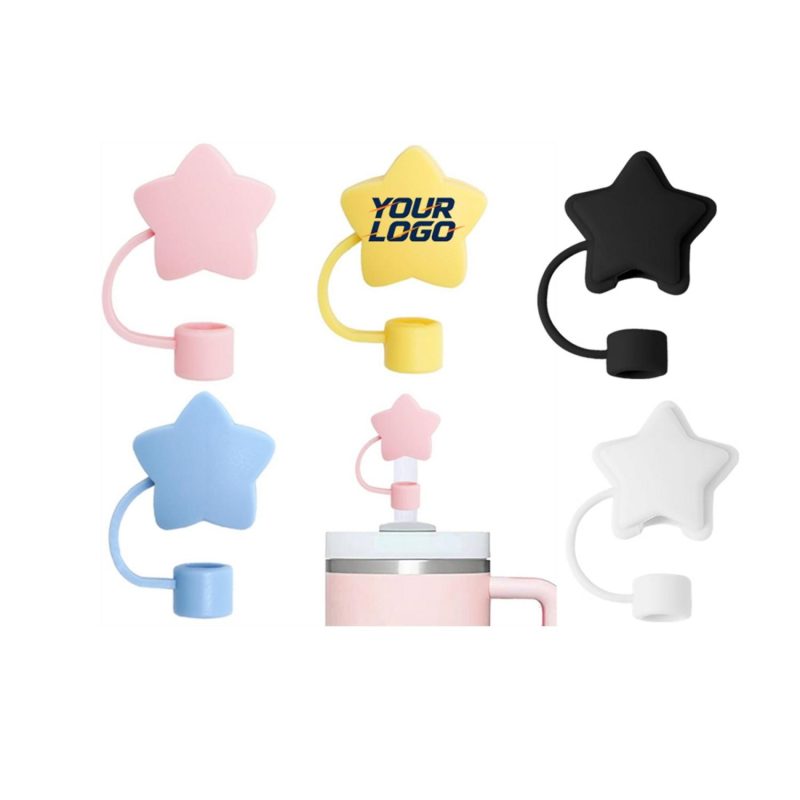 Star Silicone Straw Topper